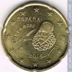 20 центов 2014 г. Испания(10) -12911 - реверс