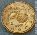 20 центов 2008 г. Испания(10) -12911 - реверс