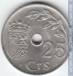 25 сентимо 1937 г. Испания(10) -12911 - аверс