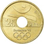 25 песет 1990 г. Испания(10) -12911 - реверс