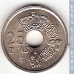 25 песет 2000 г. Испания(10) -12911 - аверс