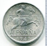 5 сентимо 1945 г. Испания(10) -12911 - аверс