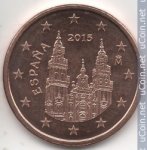 5 центов 2015 г. Испания(10) -12911 - реверс