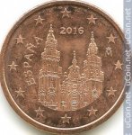 5 центов 2016 г. Испания(10) -12911 - аверс