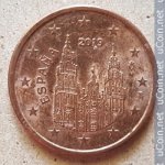 5 центов 2019 г. Испания(10) -12911 - реверс