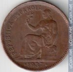 50 сентимо 1937 г. Испания(10) -12911 - реверс