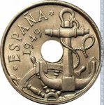 50 сентимо 1949 г. Испания(10) -12911 - аверс