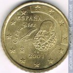 50 центов 2001 г. Испания(10) -12911 - реверс