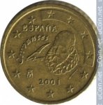 50 центов 2001 г. Испания(10) -12911 - реверс