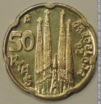 50 песет 1992 г. Испания(10) -12911 - реверс