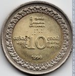 10 рупий 1998 г. Шри-Ланка(26) - 1673 - аверс