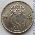 25эре 1978 г. Швеция(31) - 5354 - реверс
