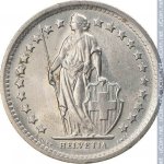 1/2 франка 1970 г. Швейцария(25) -2881 - аверс