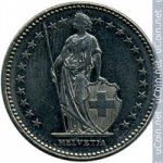 1 франк 1987 г. Швейцария(25) -2881 - реверс