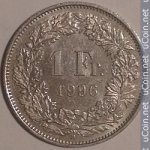 1 франк 1996 г. Швейцария(25) -2881 - аверс