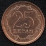 25 дирам 2006 г. Таджикистан(20) - 1882 - аверс
