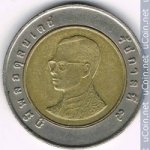 10 бат 2002 г. Таиланд(22) -1875 - реверс