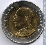 10 бат 2013 г. Таиланд(22) -1875 - реверс