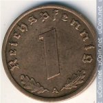 1 пфенниг 1939 г. Германия(6) - 21339 - аверс