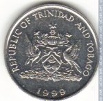 25 центов 1999 г. Тринидад и Тобаго(22) - 367 - аверс