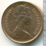 1/2 пенни 1976 г. Великобритания(5) -111711 - реверс