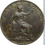 1 фартинг 1902 г. Великобритания(5) -111711 - реверс