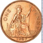 1 пенни 1967 г. Великобритания(5) -111711 - реверс
