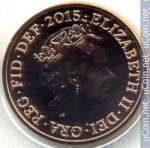 1 пенни 2015 г. Великобритания(5) -111711 - реверс