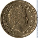 1 фунт 2000 г. Великобритания(5) -111711 - аверс