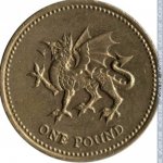 1 фунт 2000 г. Великобритания(5) -111711 - реверс