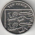 10 пенсов 2015 г. Великобритания(5) -111711 - реверс