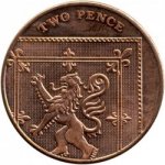  2 пенса 2015 г. Великобритания(5) -111711 - реверс