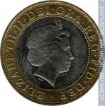 2 фунта 1999 г. Великобритания(5) -111711 - реверс