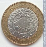 2 фунта 2000 г. Великобритания(5) -111711 - аверс