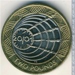 2 фунта 2001 г. Великобритания(5) -111711 - реверс