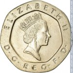 20 пенсов 1993 г. Великобритания(5) -111711 - аверс