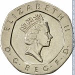 20 пенсов 1995 г. Великобритания(5) -111711 - аверс