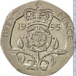 20 пенсов 1995 г. Великобритания(5) -111711 - реверс