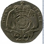 20 пенсов 1997 г. Великобритания(5) -111711 - реверс
