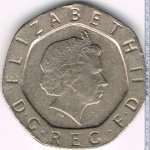 20 пенсов 2000 г. Великобритания(5) -111711 - аверс