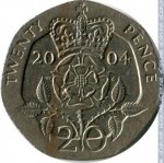 20 пенсов 2004 г. Великобритания(5) -111711 - реверс