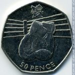 50 пенсов 2011 г. Великобритания(5) -111711 - реверс
