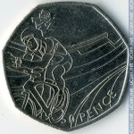 50 пенсов 2011 г. Великобритания(5) -111711 - реверс