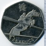 50 пенсов 2011 г. Великобритания(5) -111711 - реверс