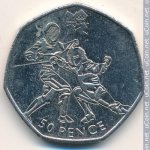 50 пенсов 2011 г. Великобритания(5) -111711 - реверс