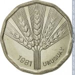 2 новых песо 1981 г. Уругвай(23) -562 - аверс
