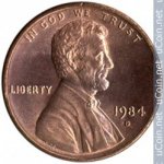 1 цент 1984 г. США(21) - 52935 - реверс