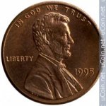 1 цент 1995 г. США(21) - 52935 - реверс