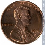 1 цент 1998 г. США(21) - 52935 - реверс