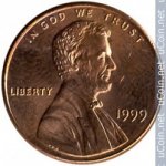 1 цент 1999 г. США(21) - 52935 - реверс